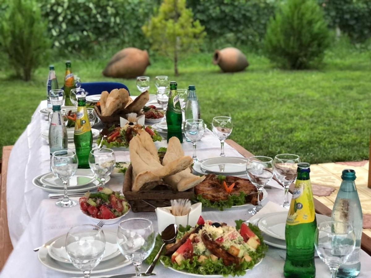Finca Idoize Camping Hotel Akhmeta Exteriör bild